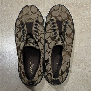 Coach Brown and Tan Sneakers